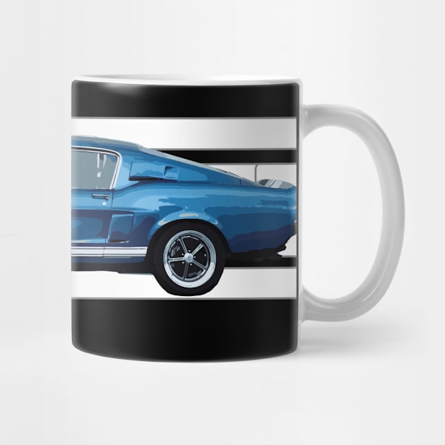 Mustang Shelby Cobra GT350 GT500 Performance Blue 67 by cowtown_cowboy